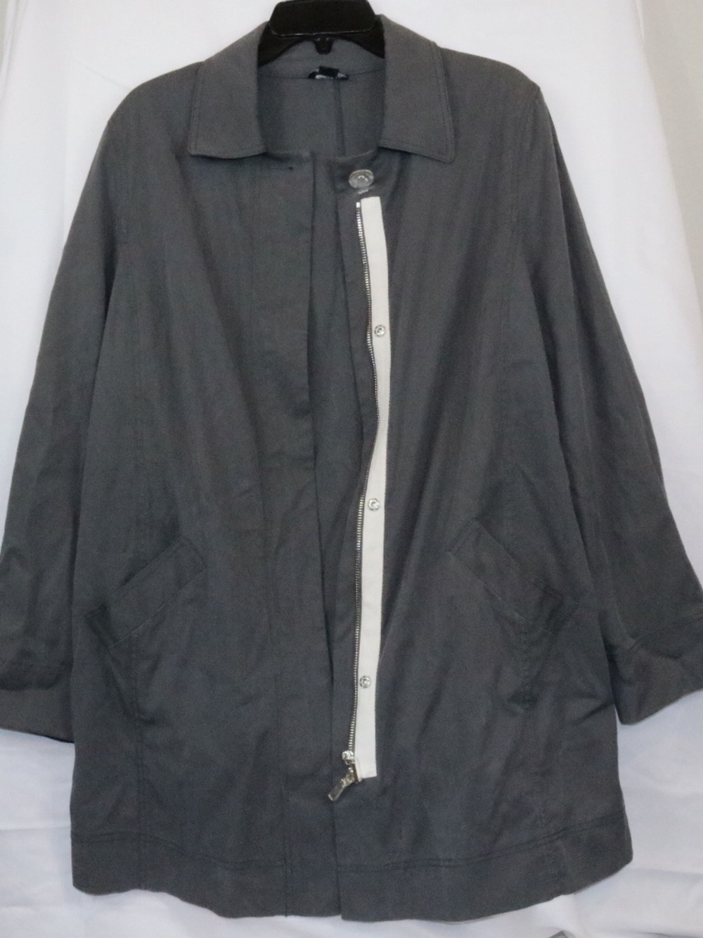 Worth Charcoal Gray Coat Made in USA Size M